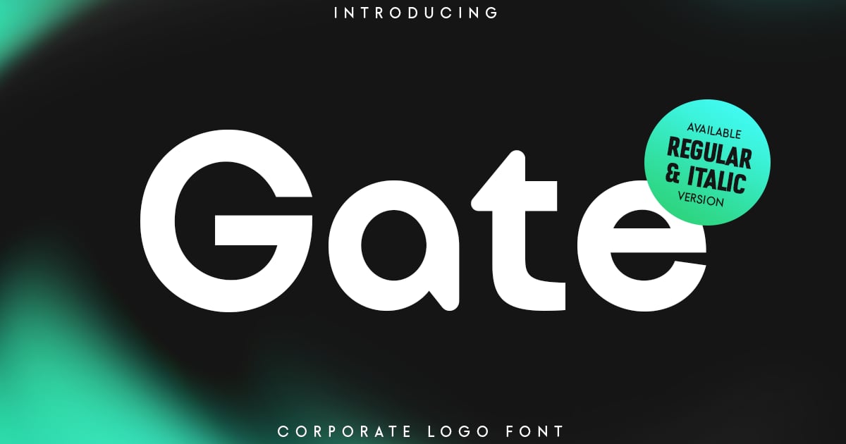Gate - Corporate logo Font