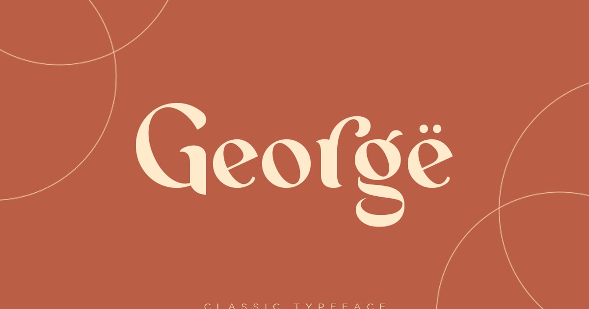George - Modern Corporate Logo Font