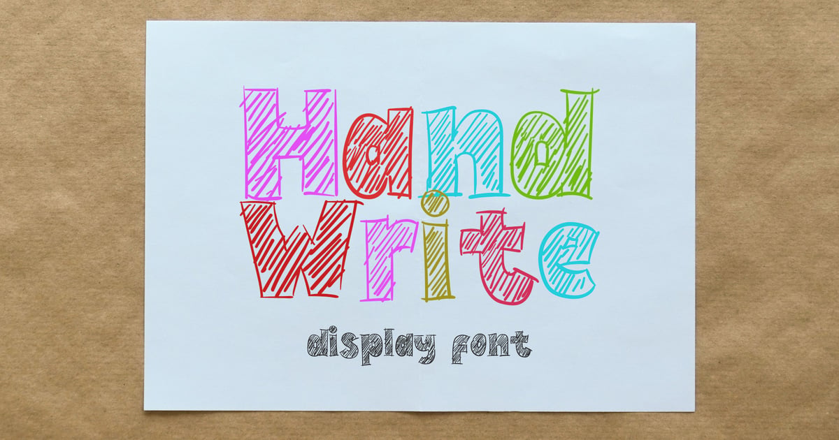 Hand Write - Casual Sketch-Inspired Lettering