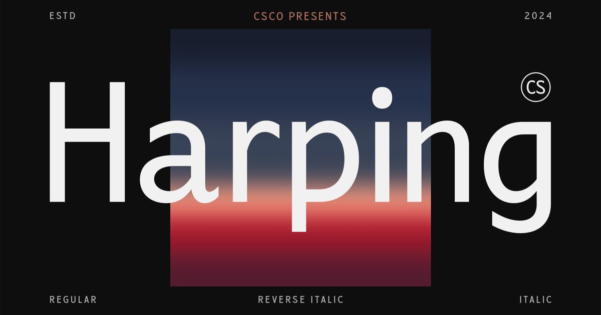 Harping – Contemporary Font
