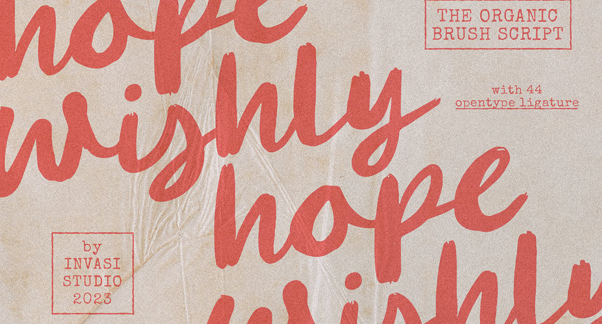 Hopewishly - Organic Brush Script