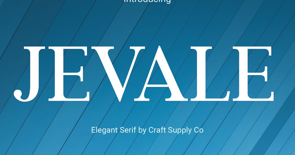 Jevale – Classic Serif