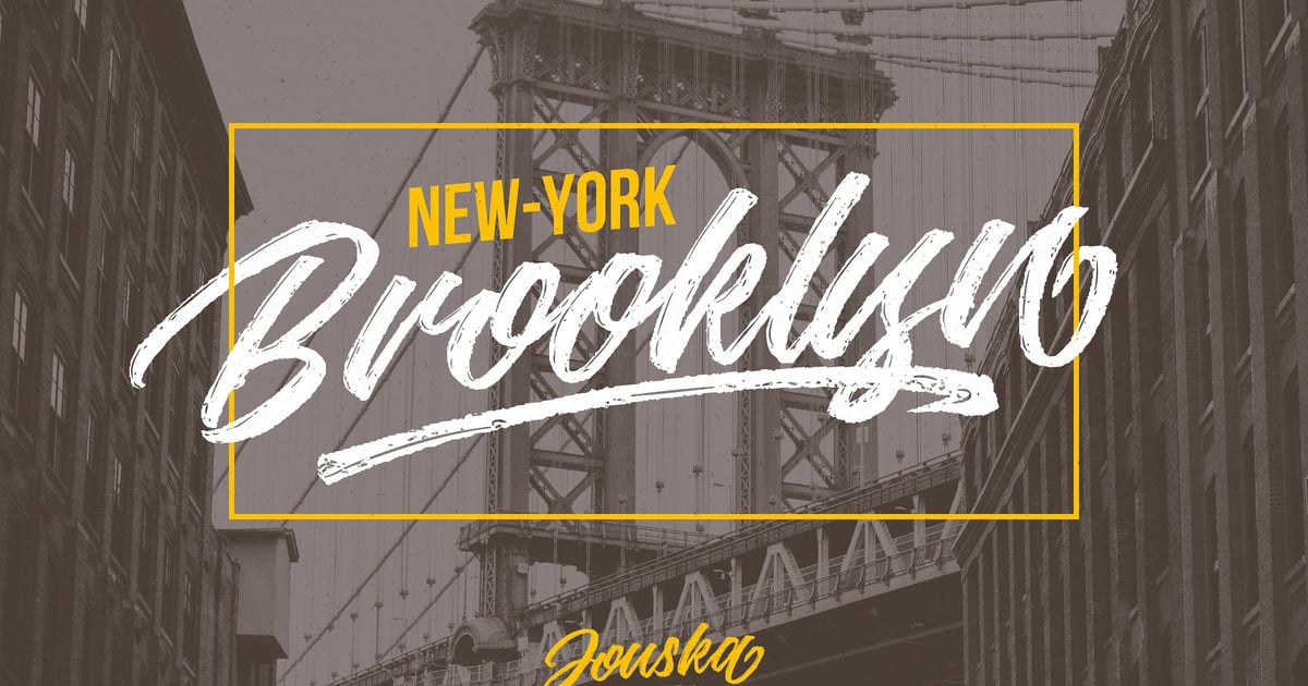 Jouska Textured Brush Script