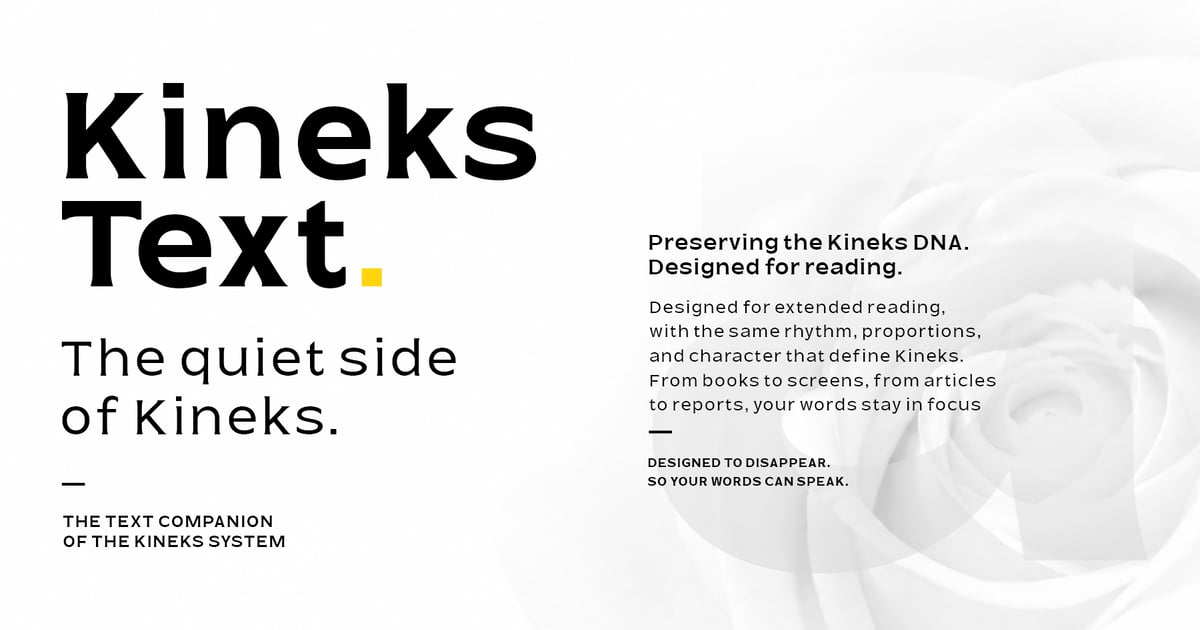 Kineks Text | Neo-Grotesque Text