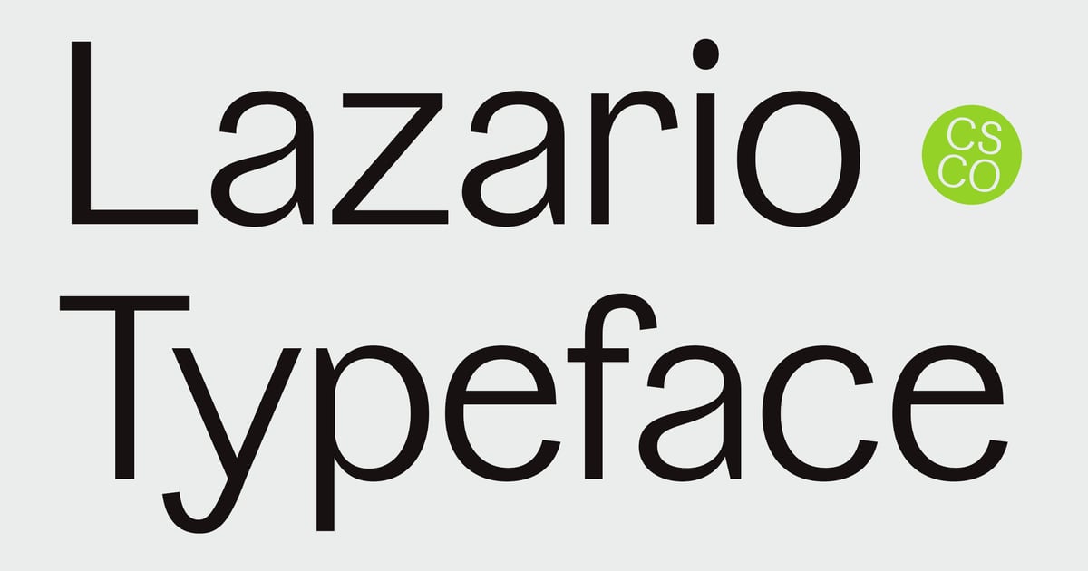 Lazario – Modern Font