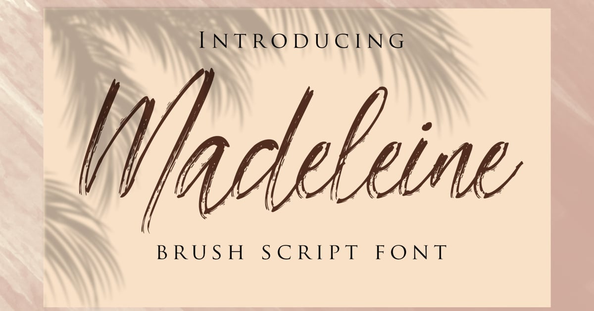 Madeleine - Brush Script Font
