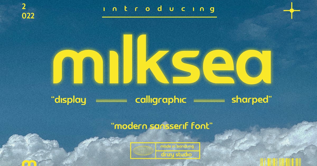 Milksea - Modern Sans Serif Font