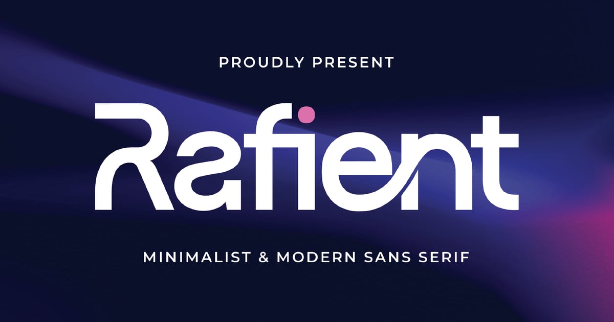 Modern Sans Serif Rafient Font
