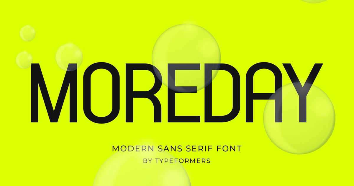 Moreday - Modern Sans Serif