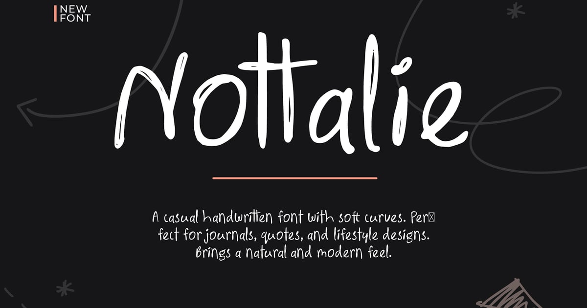 Nottalie – Casual Handwritten Font
