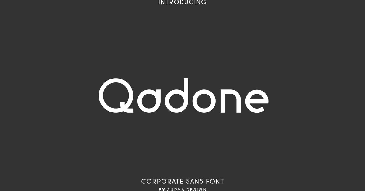Qadone - Corporate Sans Font