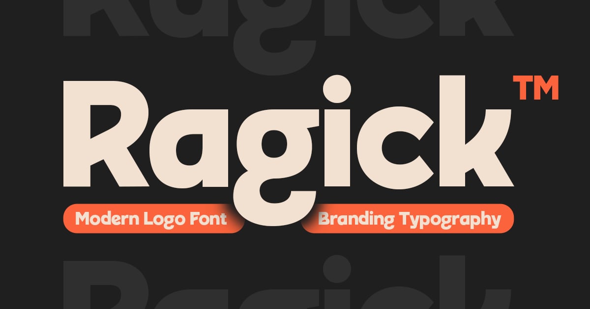 Ragick - Bold Logo Corporate Font
