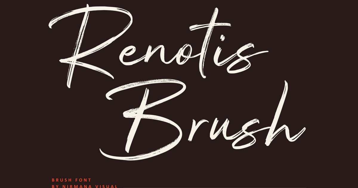 Renotis Brush - Brush Script Font