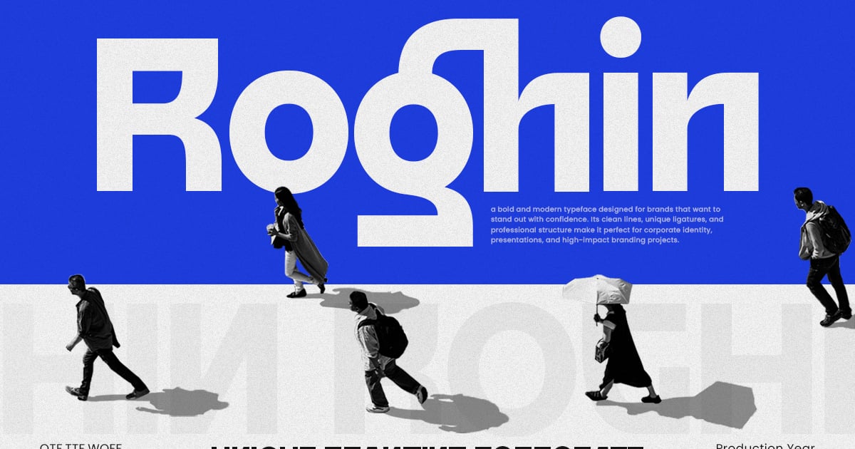 Roghin - Unique Branding Corporate Font