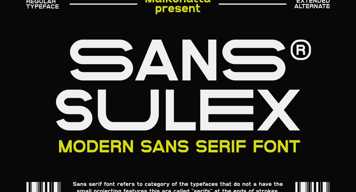 Sans Sulex - Modern Sans Serif Font