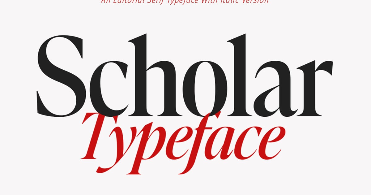 Scholar Serif