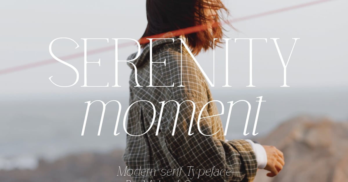 Serenity Moment - Elegant Modern Serif