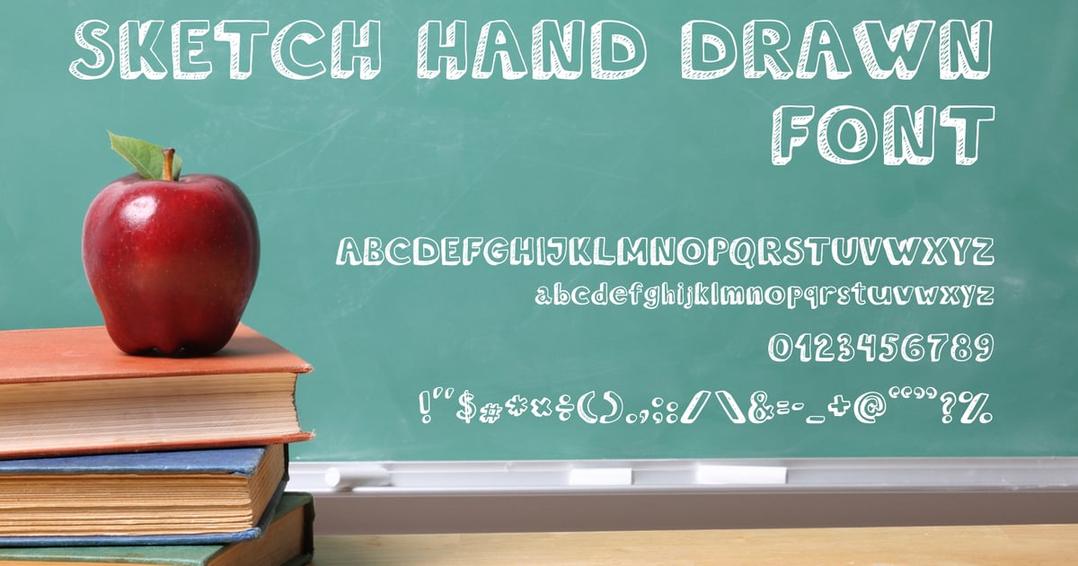 Sketch Hand Drawn Font