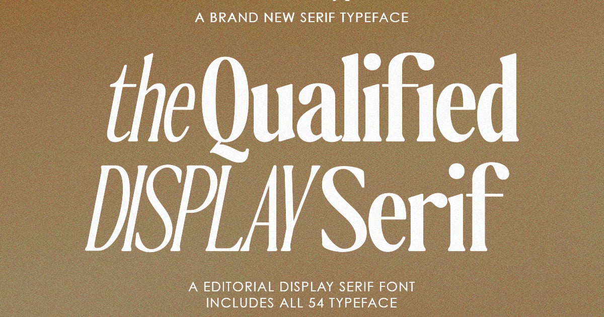 The Qualified Family (54 Fonts)