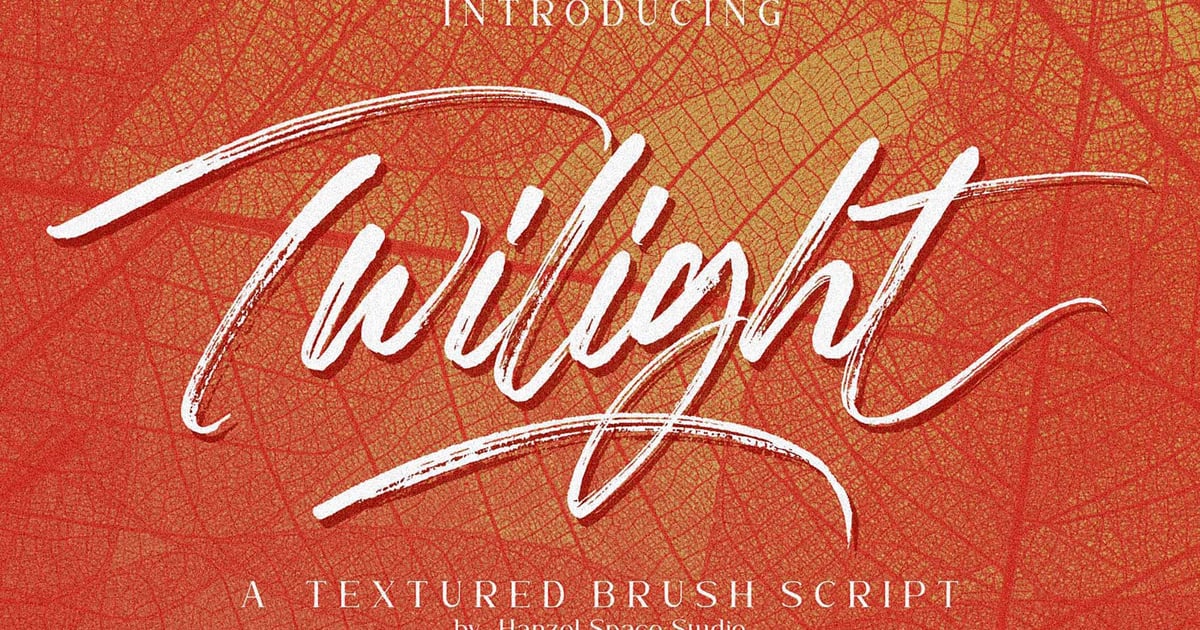 Twilight - Textured Brush Script
