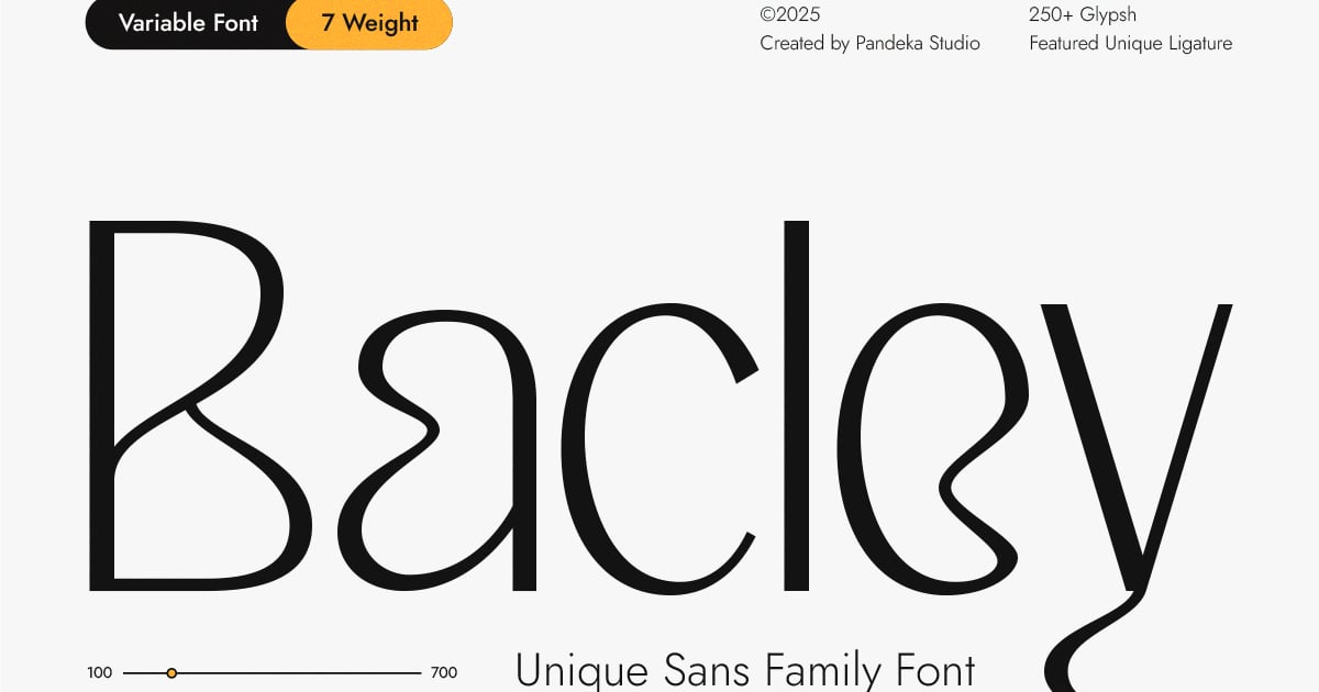 Variable Modern Sans Font - Bacley
